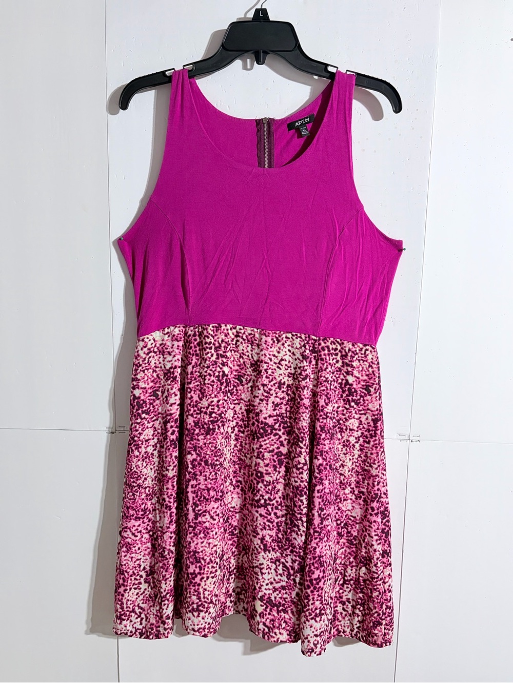 Apt. 9 Girls' Bright Magenta Tank Dress with Pink Printed Skirt